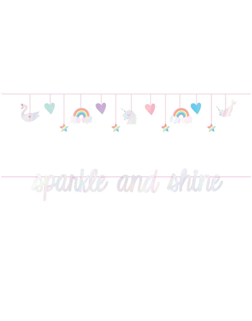 Magical Rainbow Birthday 2 Banners Set