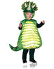 Printed Green Triceratops Plush Toddler Costume
