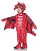 Printed Red Dragon Toddler Costume