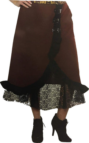 Black Mesh Adult Overlay Skirt