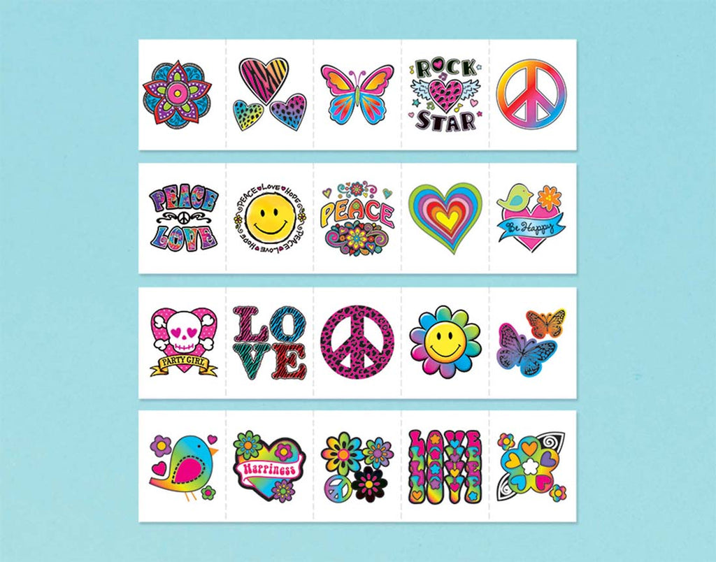 Mega Value Temporary Tattoo Girls Party Favors