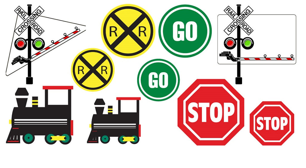 Railroad Train Party Wall Cut Outs