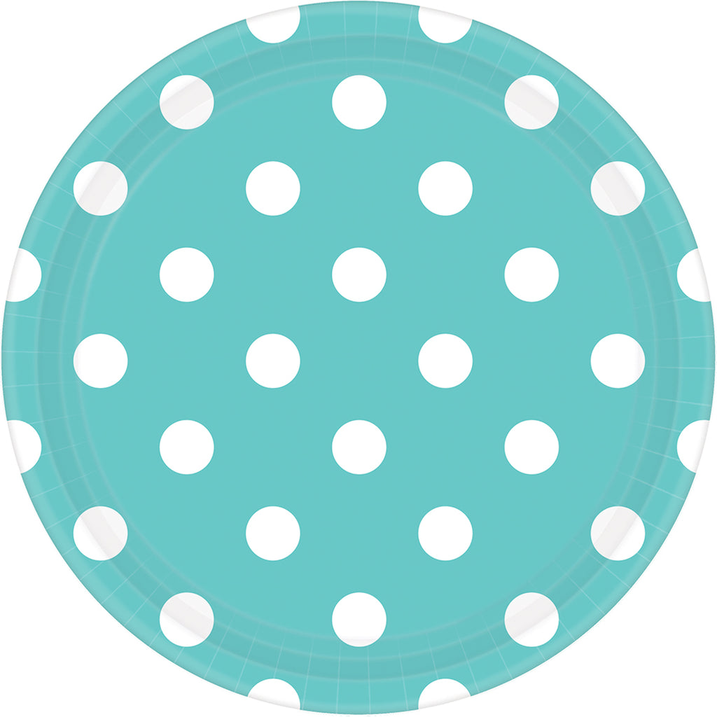 Robin's Egg Blue Dots Party Supplies