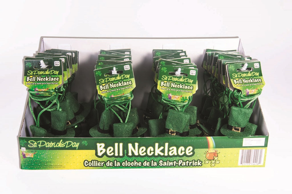 St Patricks Day Leprechaun Hat With Bell Necklace