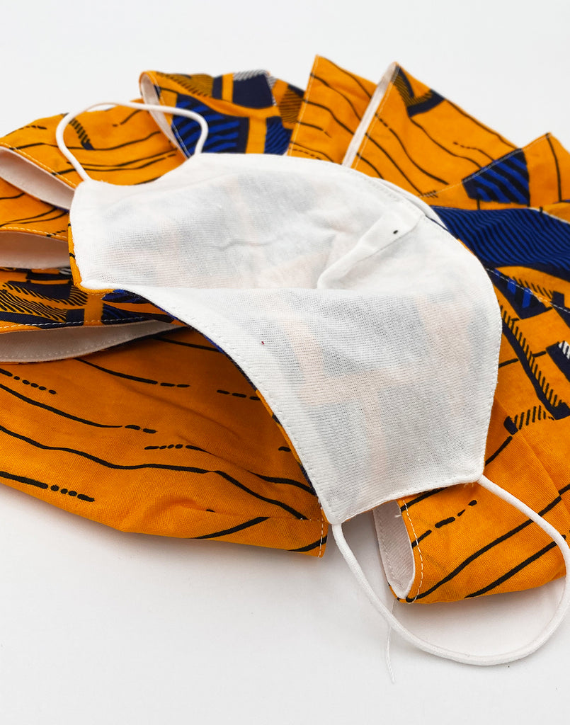 African Print Cotton Wax Cloth Face Mask-M002