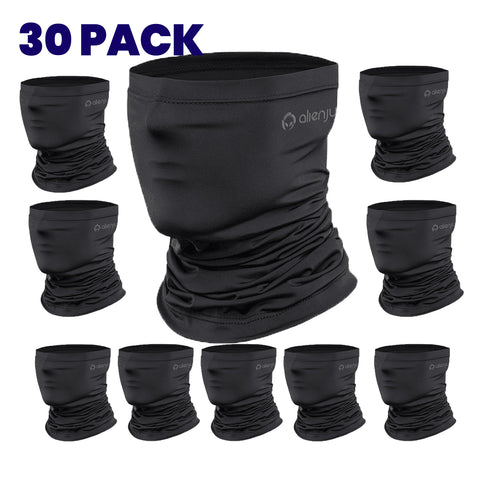 [10 PACK] Black Washable One Layer Fabric Mask