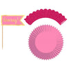 Pink Cup Cake Party Glitter Kit