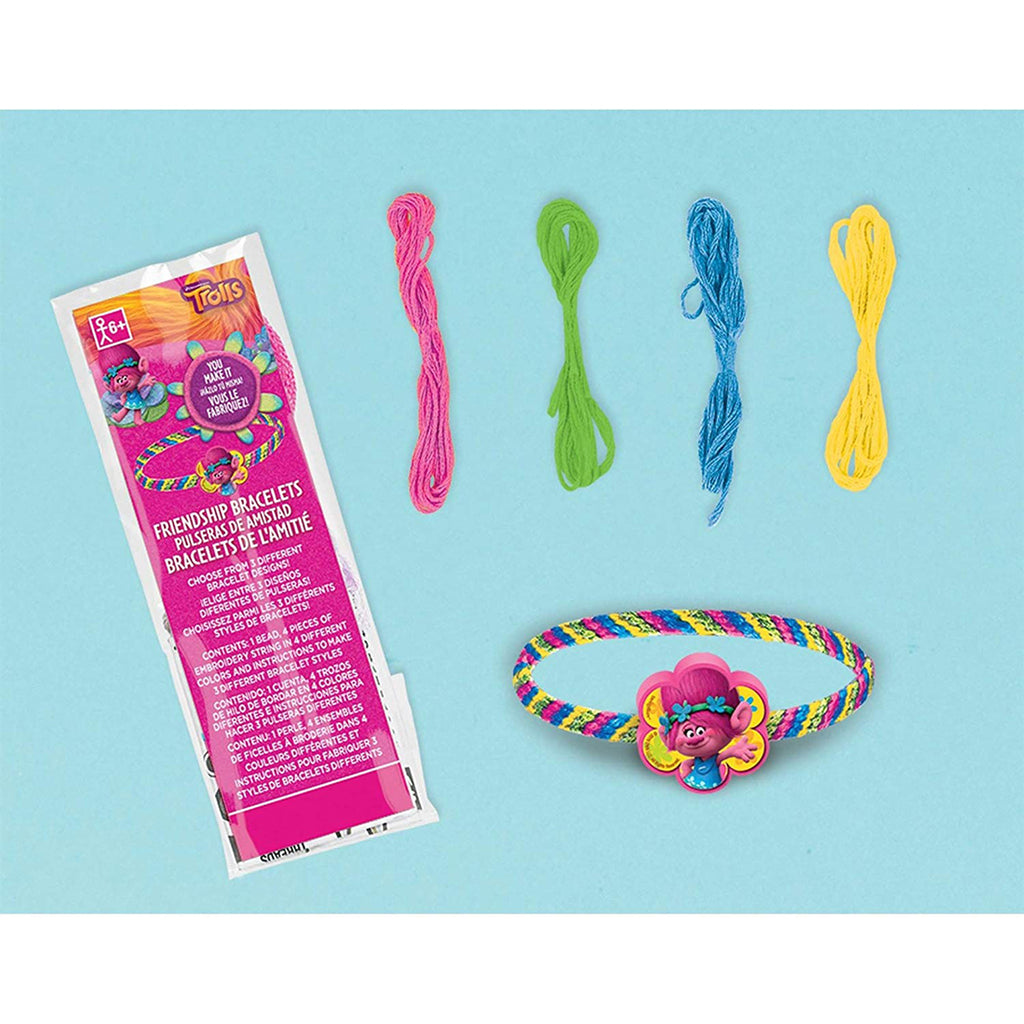 Trolls Birthday Friendship Bracelet Party Favors