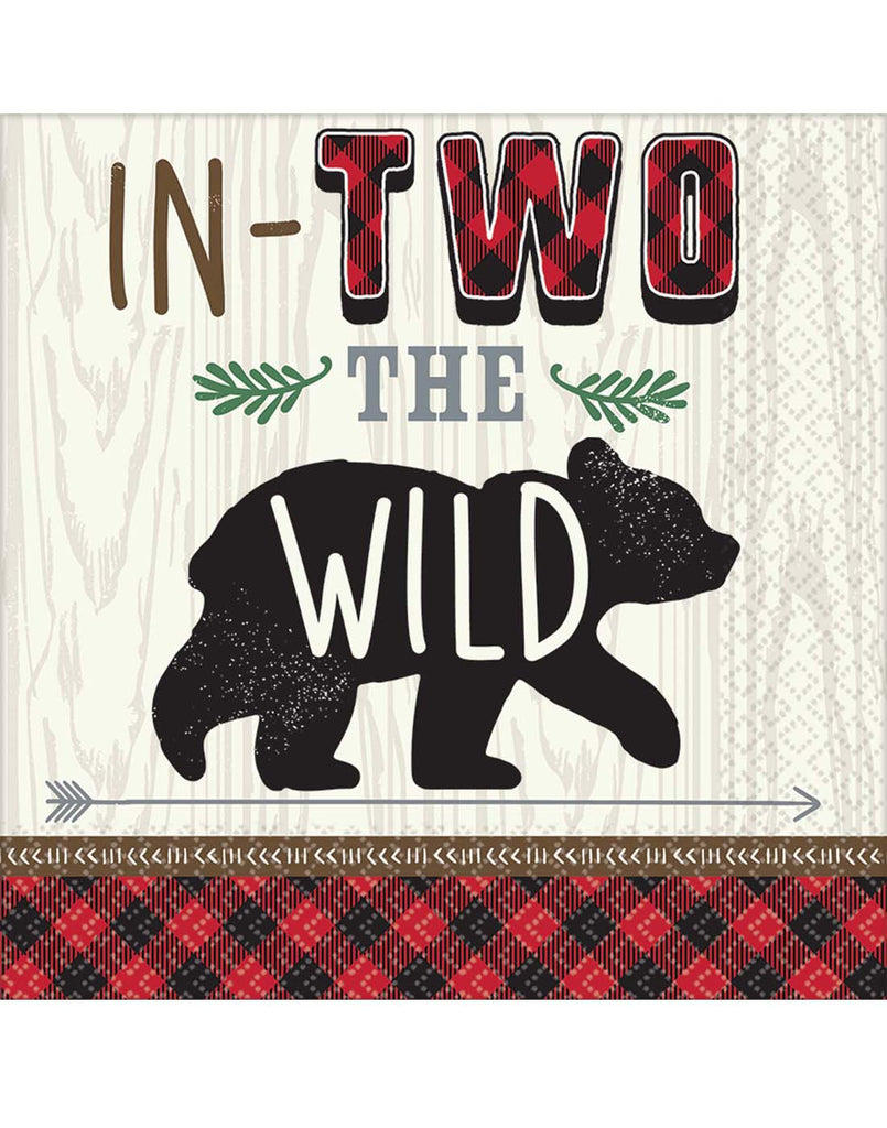 Little Lumberjack 2nd Birthday Luncheon Napkins
