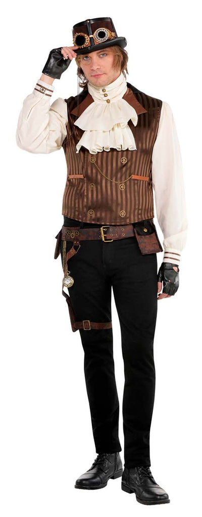 Steampunk Adult Shirt Vest Set