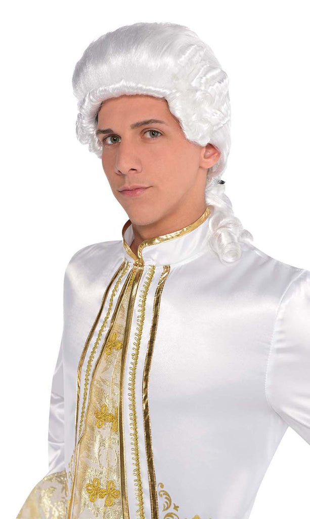 Colonial Man Adult Aristocrat White Wig
