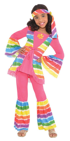 80s Zebra Girls Child Pink Costume Skirt