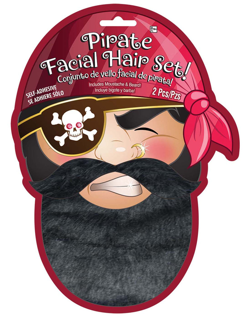 Pirate Adult Black Facial Hair