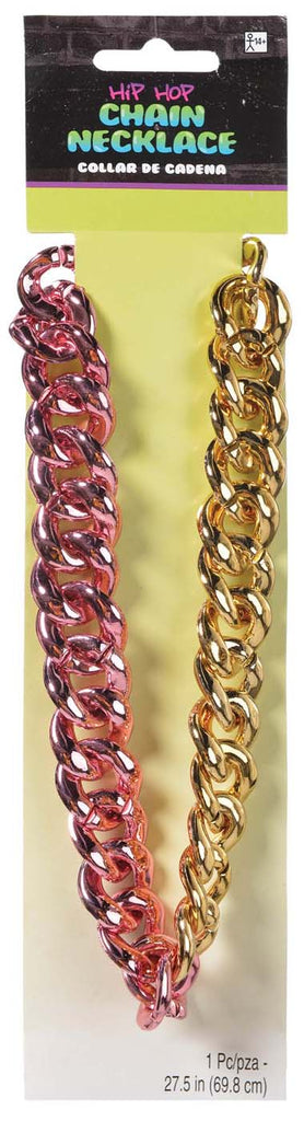 Hip Hop Adult Gold Costume Chain