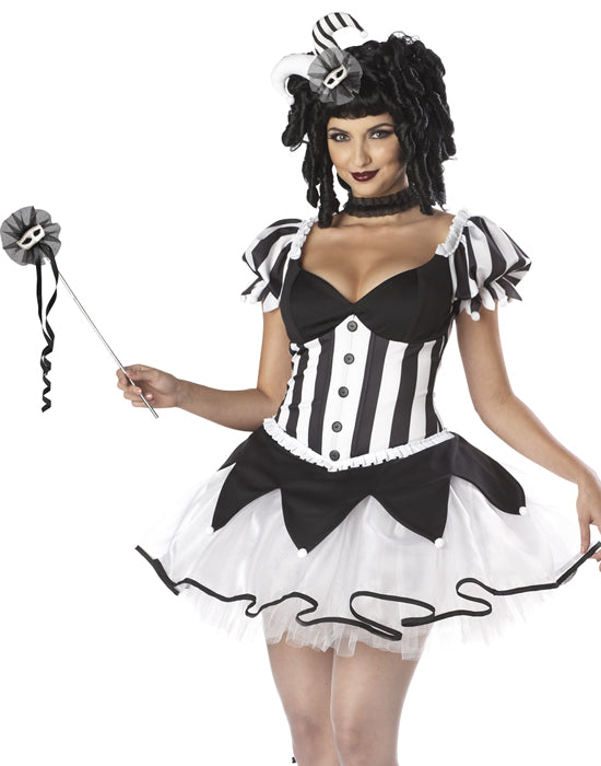 Black Kings Harlequin Jester Costume