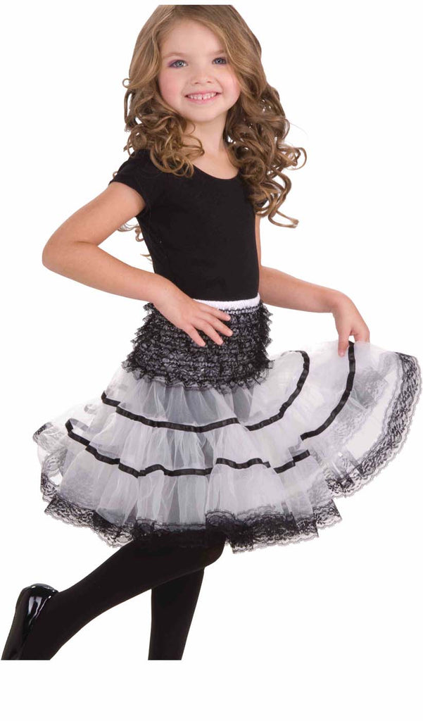 White Crinoline Child Costume Underskirt