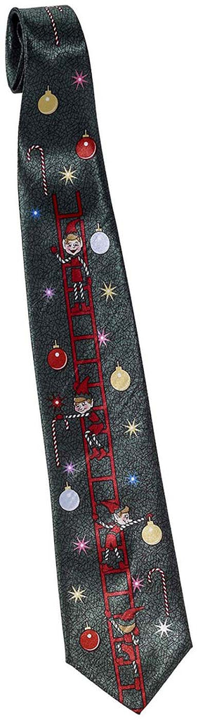 Decorating Elves Adult Christmas Tie