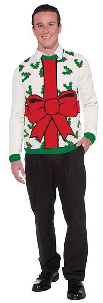 All Wrapped Up Present Adult Ugly Christmas Sweater