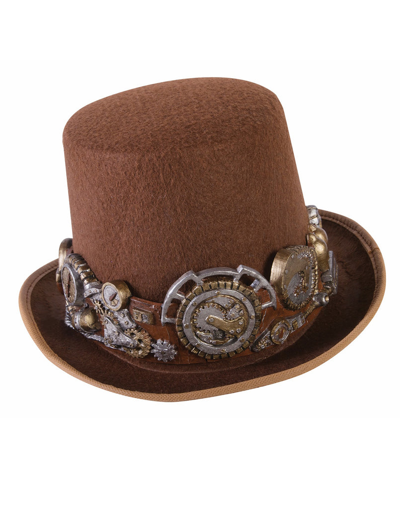 Steampunk Hat With Plastic Gear Band
