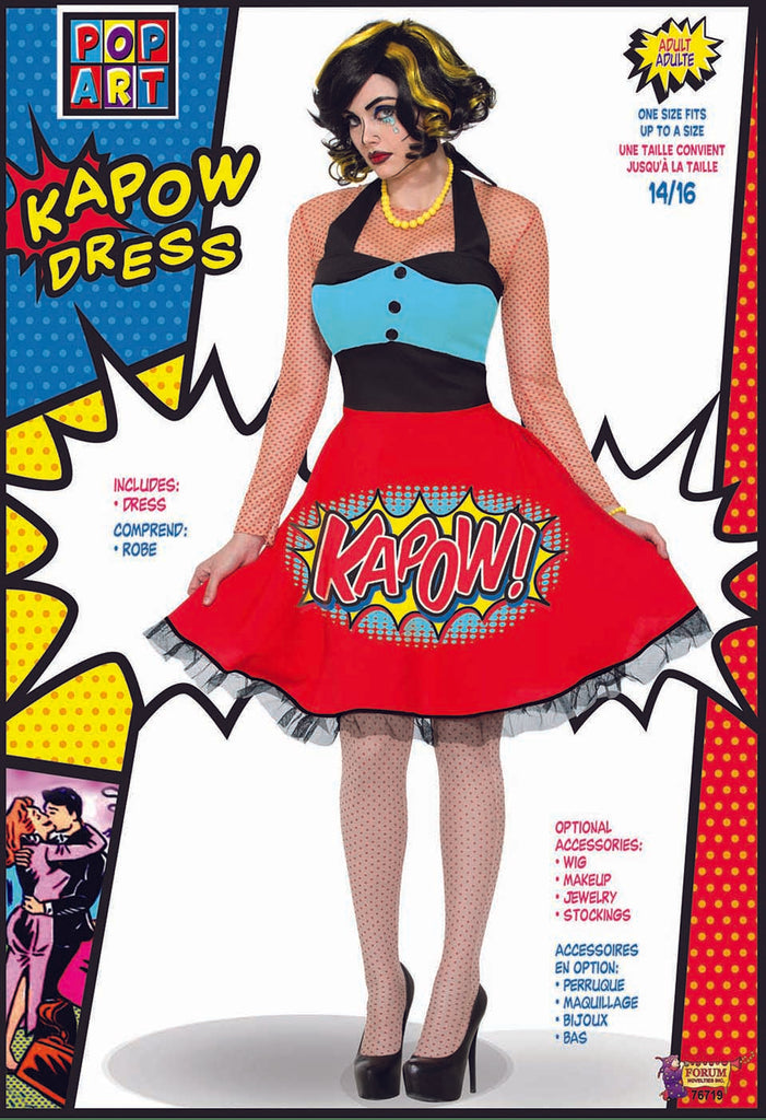 Pop Art Kapow Womens Dress
