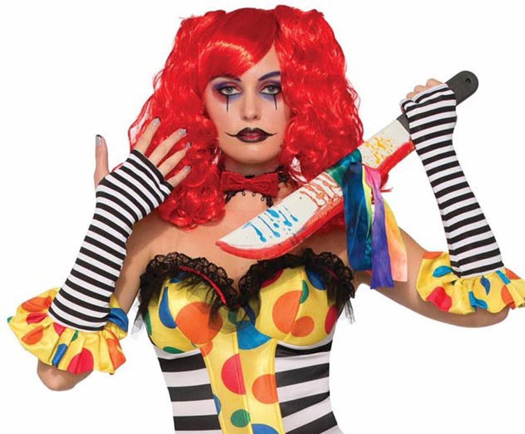 Evil Clown Womens Gloves