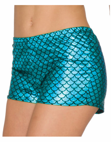 Mermaid Green Adult Booty Shorts