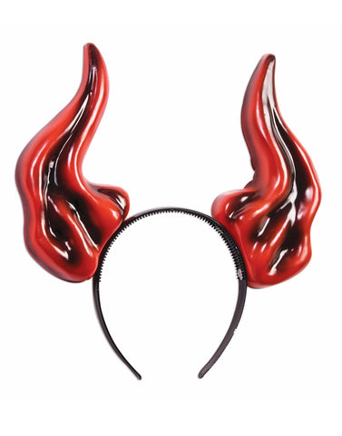 Red Devil Horn Hair Barrettes