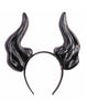 Demon Horns Adult Black Costume Headband