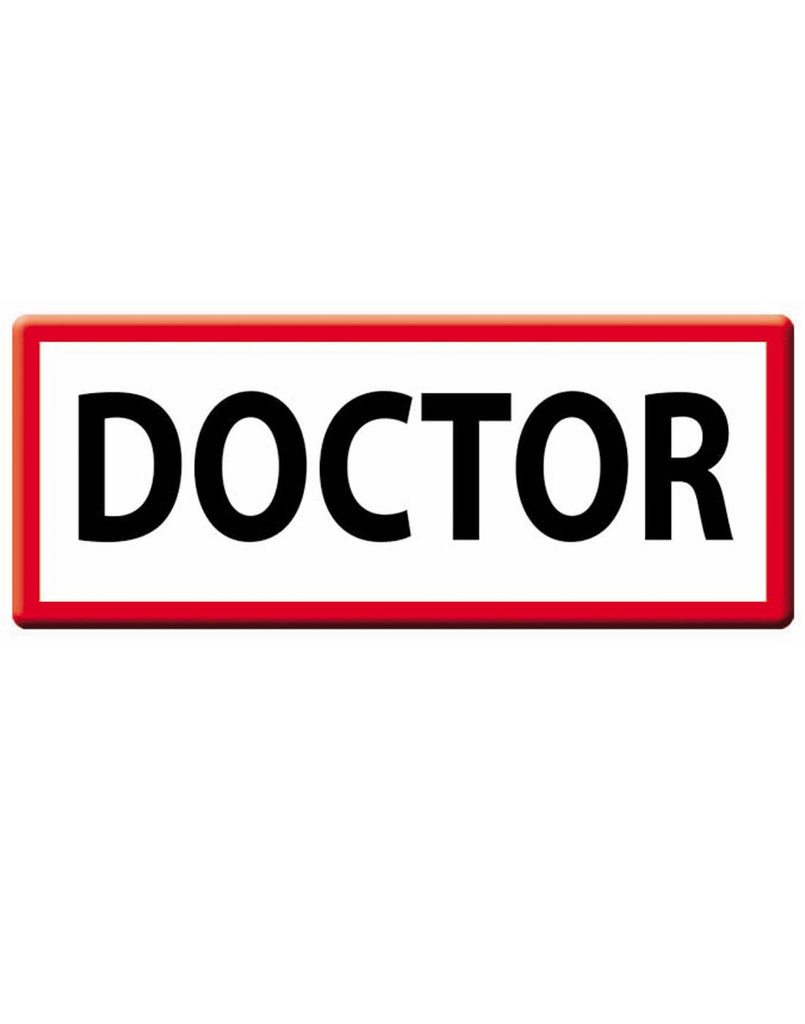 Doctor Iron On Applique Accessory