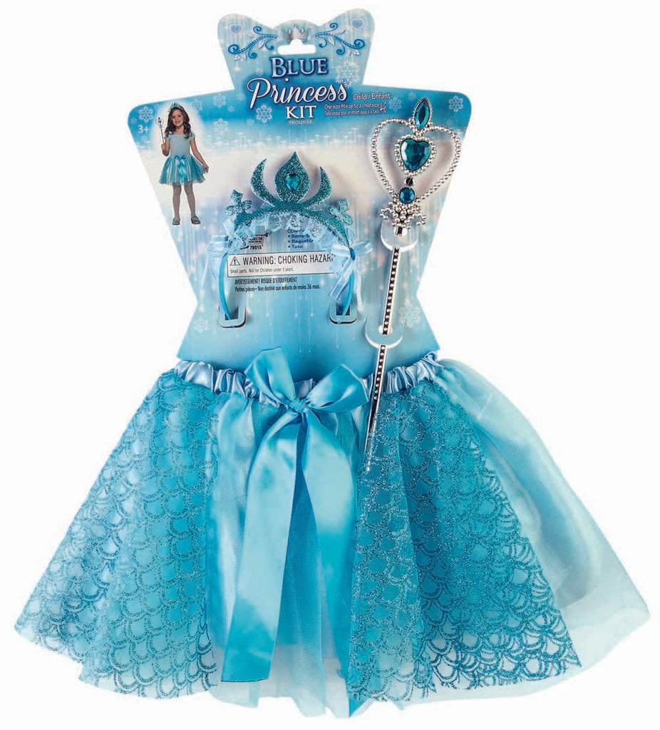 Blue Princess Child Costume Kit