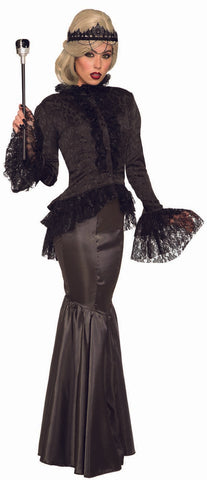 Black 50S Poodle Womens Adult Costume Shirt
