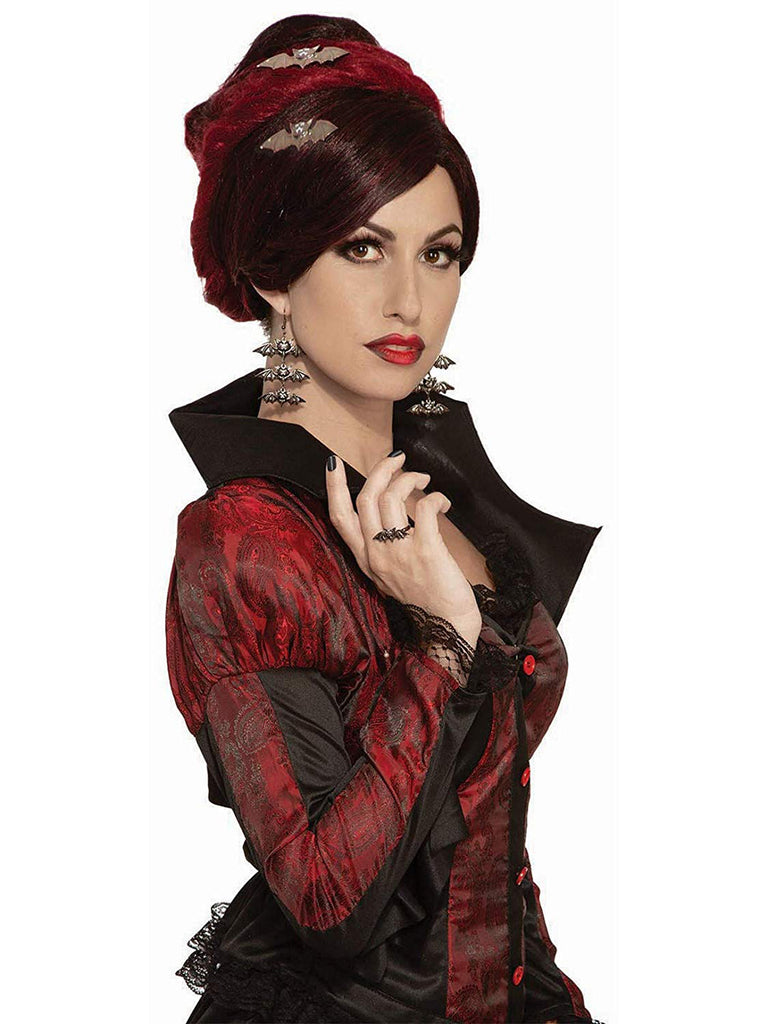 Vampire Silver Bat Hair Comb