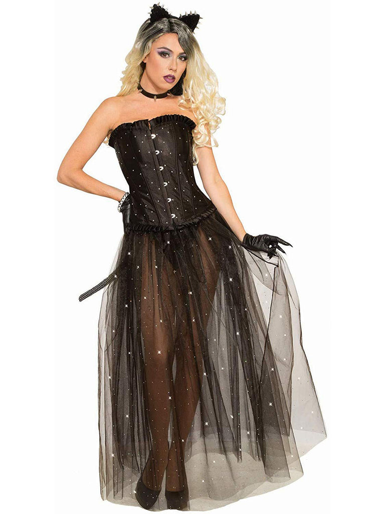 Black Mesh Adult Overlay Skirt