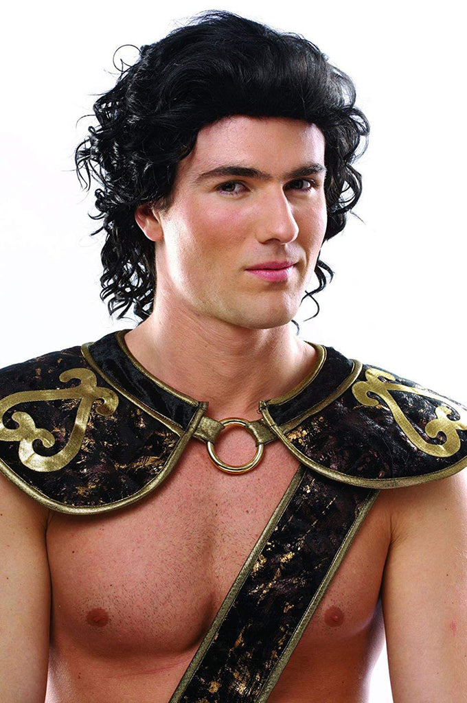 Hunk Mens Black Wig
