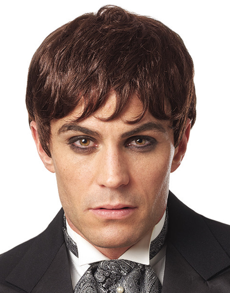 Victor Frankenstein Men's Black Brown Costume Wig