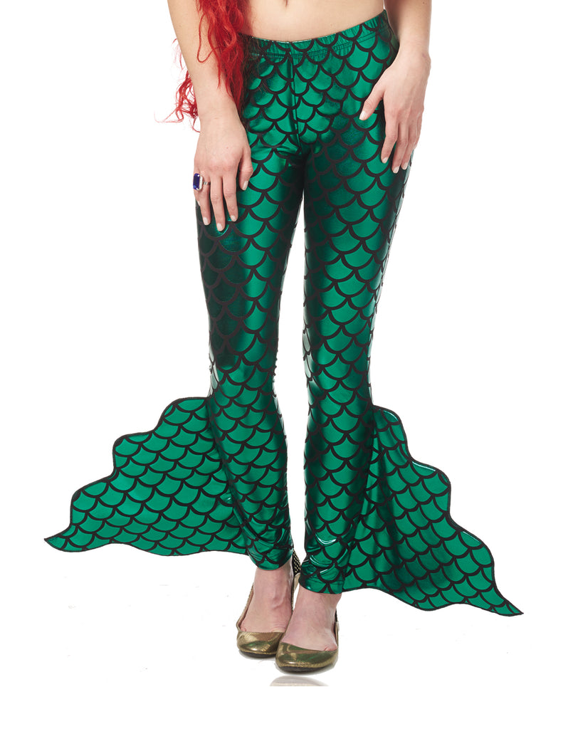 Mermaid Pants Green Fin Adult Leggings