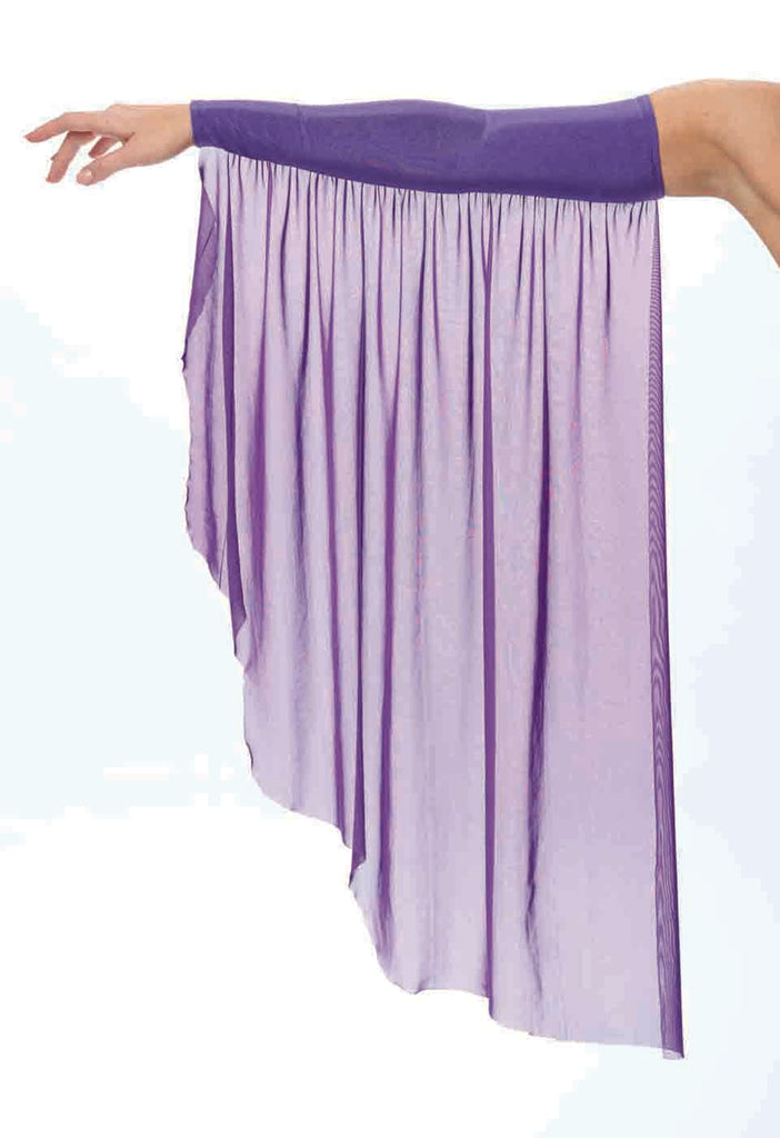 Purple Fantasy Adult Flowy Arm Sleeves