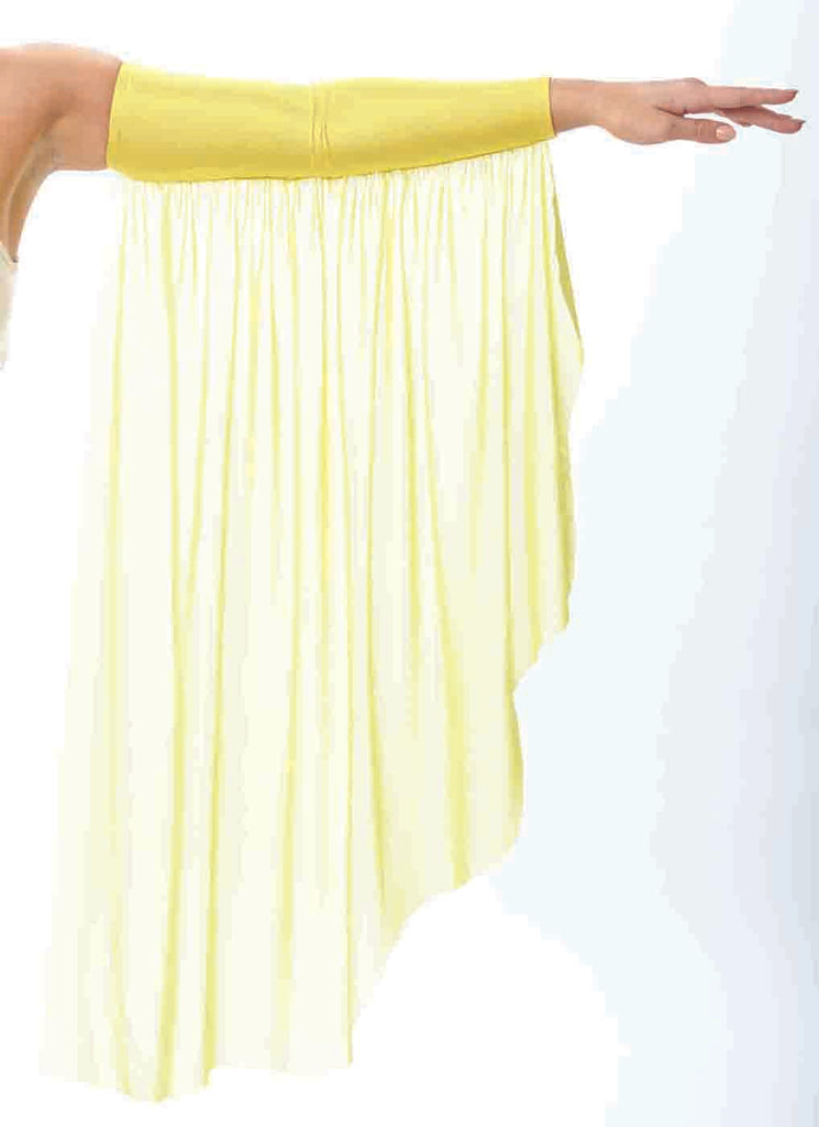 Yellow Fantasy Adult Flowy Arm Sleeves