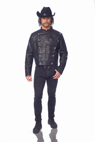 Greaser Mens Adult Black Costume Jacket