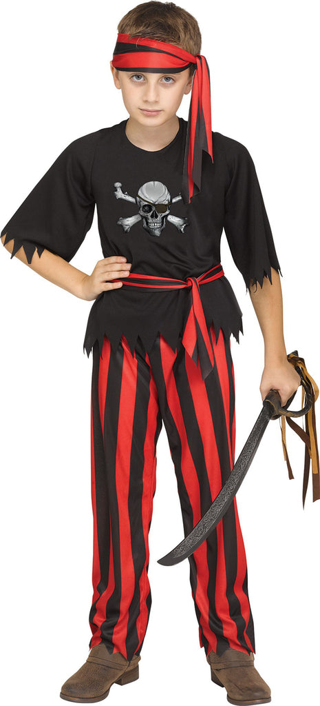 Jolly Roger Boys Child Pirate Costume