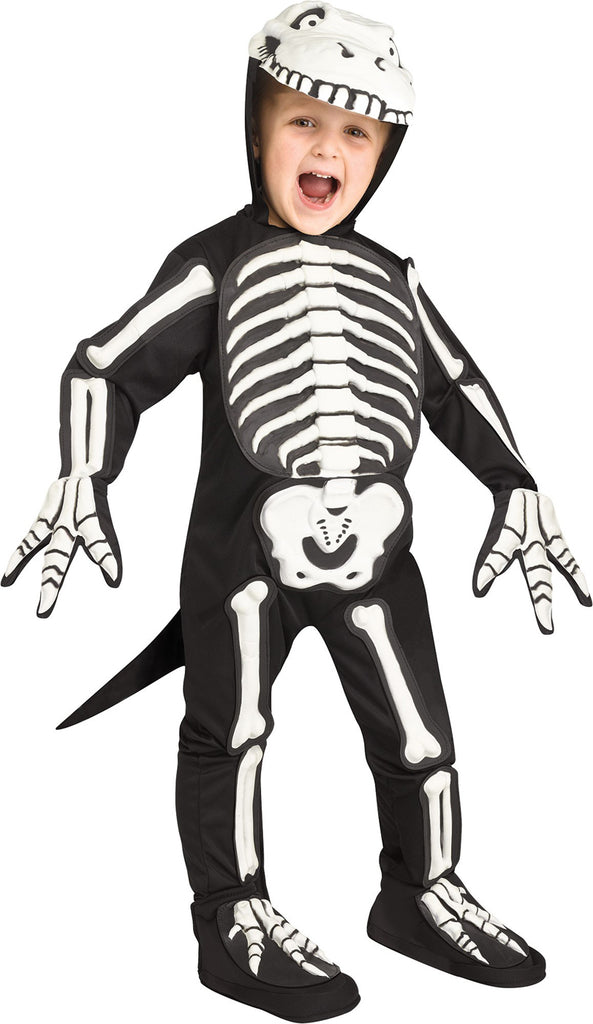 White Dino Bones Toddler Fossil Costume