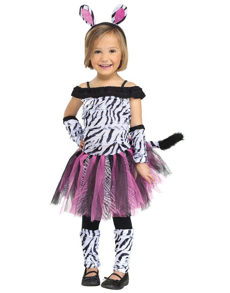 Pink Zebra Off Shoulder TuTu Costume