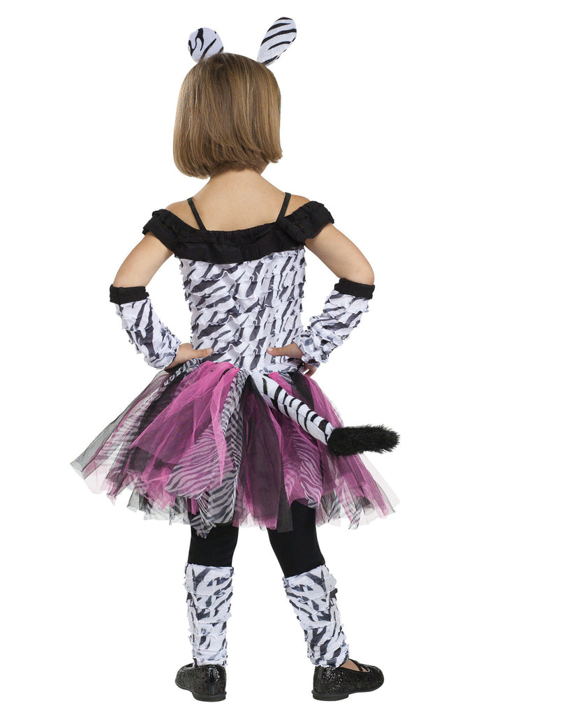 Pink Zebra Off Shoulder TuTu Costume