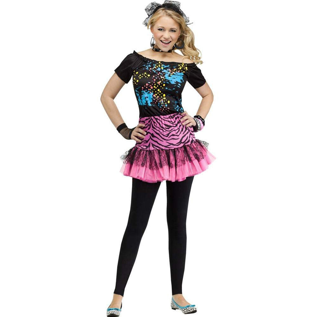80S Pop Party Rocker Girls Teen Costume