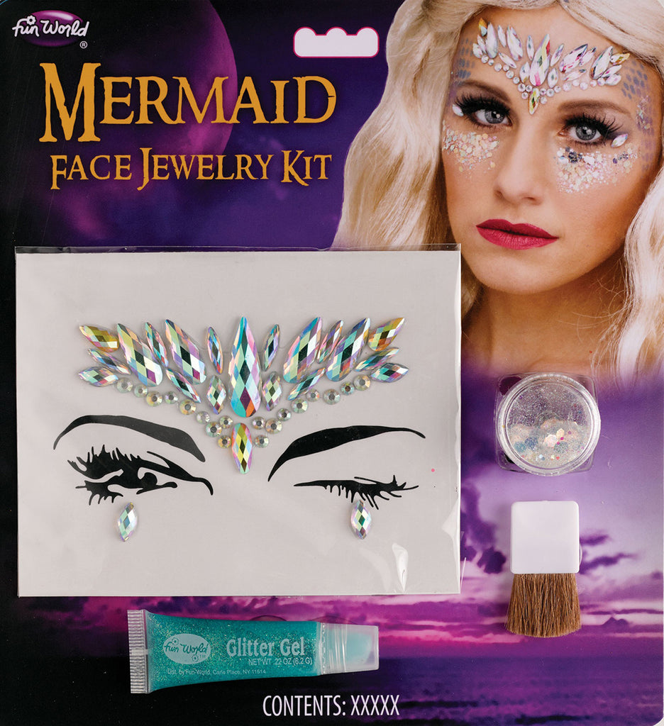 Face Jewelry Adult Fantasy Make Up Kit