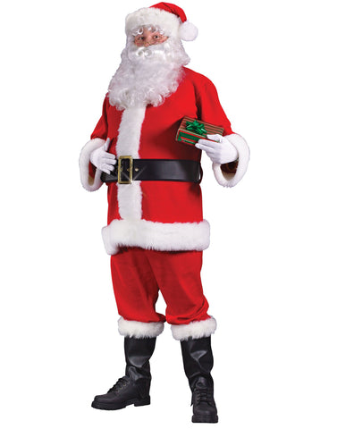 Simply Suited Adult Santa Jacket Hat Costume Set