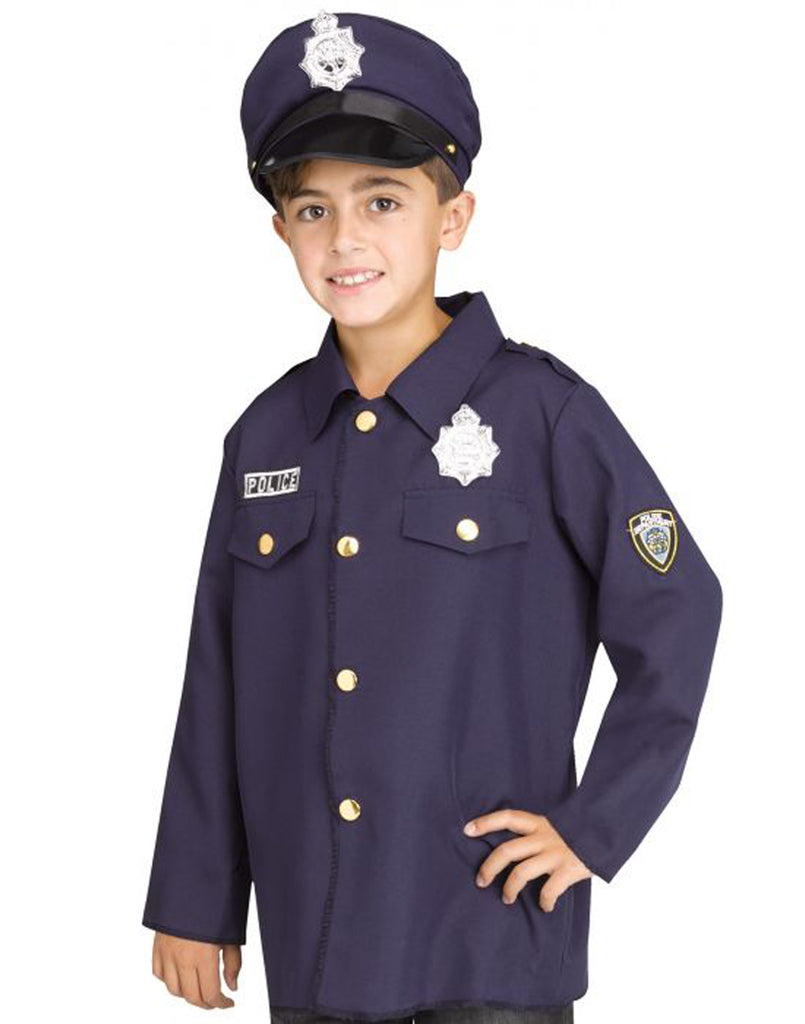 Police Child Shirt Hat Set
