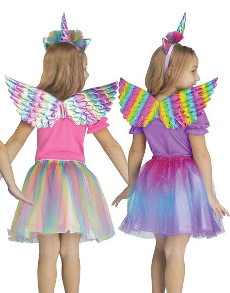 Unicorn Girls Wing Tutu Headband Set