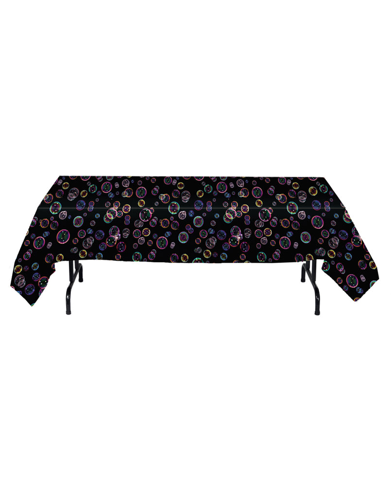 Bubbles Party Plastic Lined Table Cover