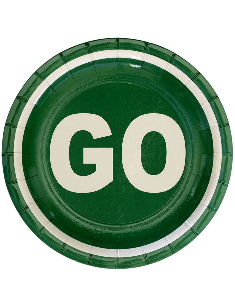 Railroad Train Party 7 Inch Round Go Sign Plates